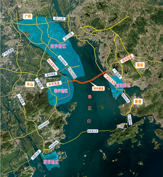 深(深圳)中(中山)通道路线图