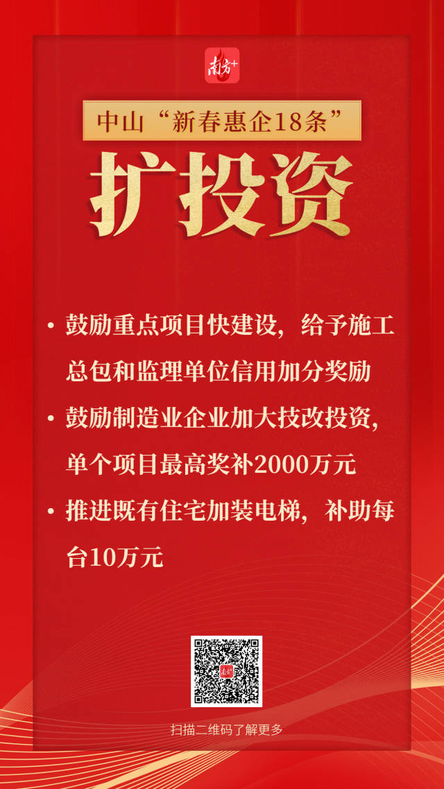 中山市人民政府印发实施《中山市“拼经济、稳增长”新春惠企政策》。  南方+ 王浩宇 制图