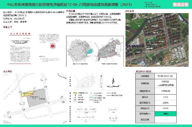 附件：《中山市坦洲镇南部片区控制性详细规划TZ-06-23局部地块建筑高度调整（2023）》批后公告.jpg