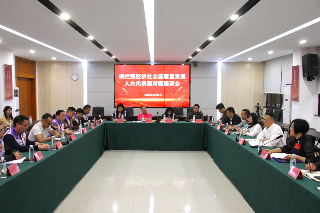 横栏镇召开经济社会高质量发展人大代表面对面座谈会