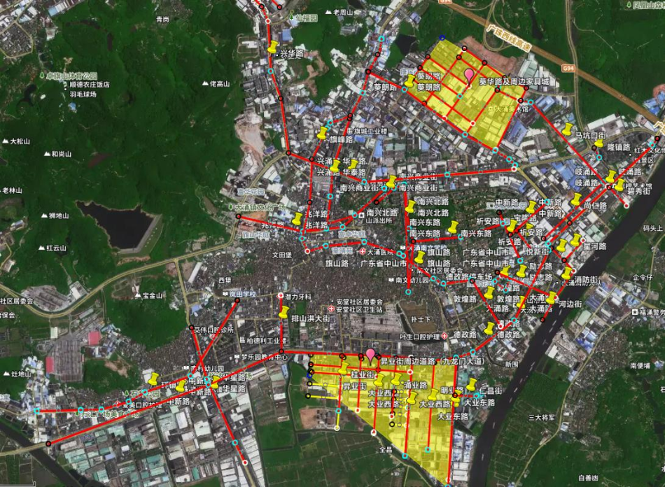 中山市大涌镇城市公共停车泊位分布图.png