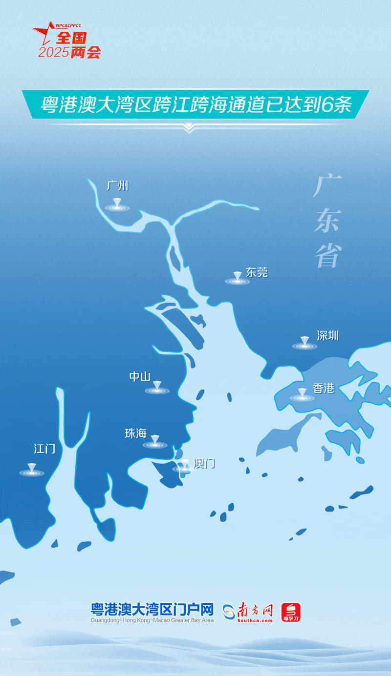 粤港澳大湾区跨江跨海通道已达到6条