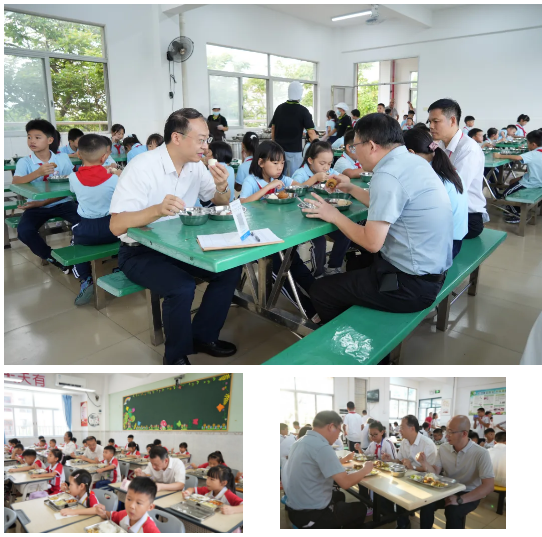 护航开学第一餐！港口镇学校陪餐检查全覆盖.png