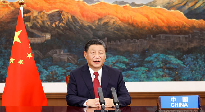习近平：推动落实全球发展倡议、全球安全倡议、<br/>全球文明倡议、全球治理倡议