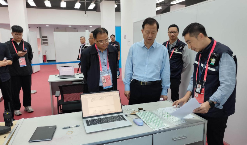 国家无线电监测中心调研十五运会中山赛区无线电安全保障工作