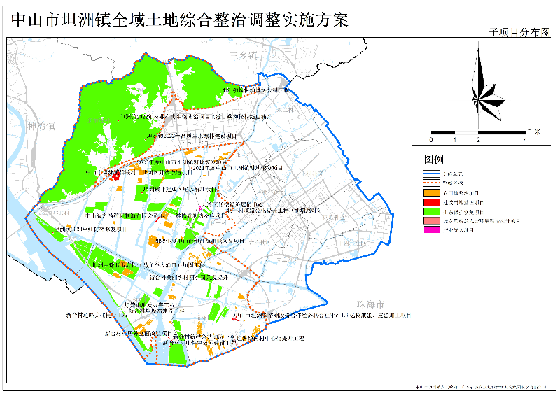 附件：《中山市坦洲镇全域土地综合整治试点调整方案》子项目分布图.jpg