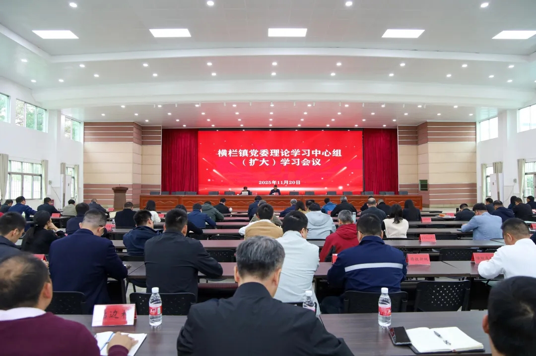 横栏镇召开党委理论学习中心组（扩大）学习会深入学习贯彻《习近平谈治国理政》第五卷