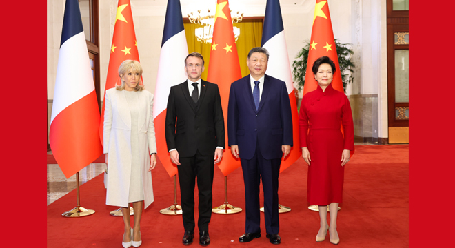 习近平同法国总统马克龙举行会谈