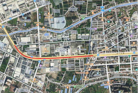 南三公路（迪源路口至三角中石化油站）临时导改告示