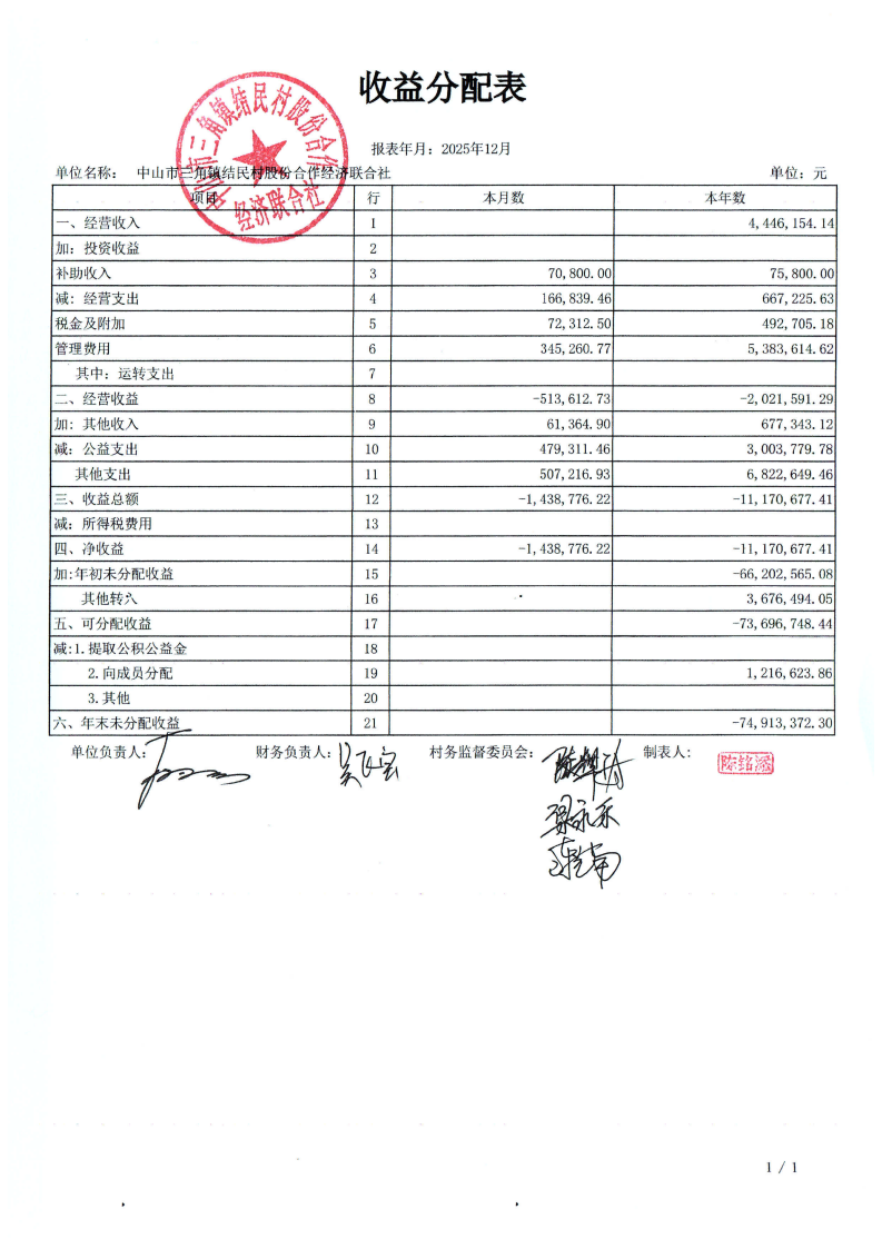 结民村2025年财务公开年报_00.png