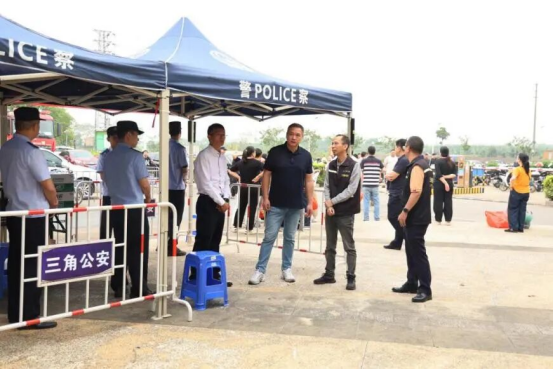 三角镇开展一线督导检查，守护清明平安