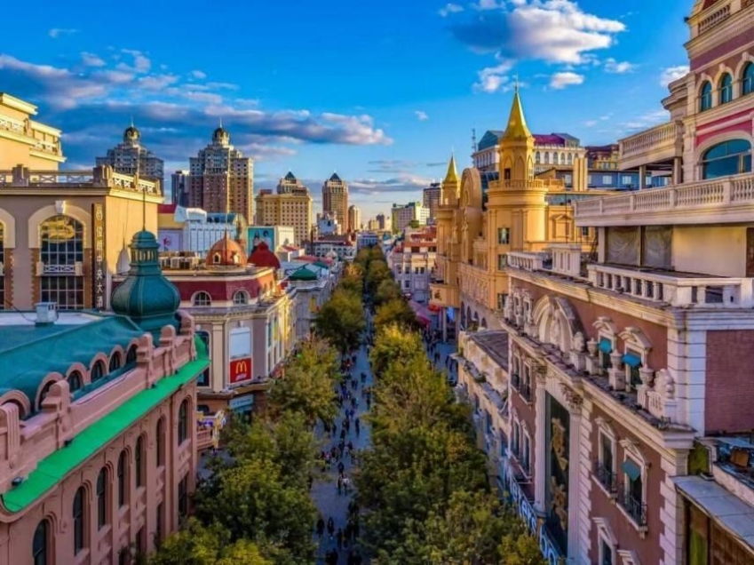 Harbin Central Street. Photo/Harbin Tourism Harbin Central Street. Photo/Harbin Tourism