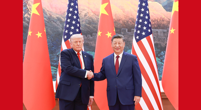 习近平同美国总统特朗普会谈
