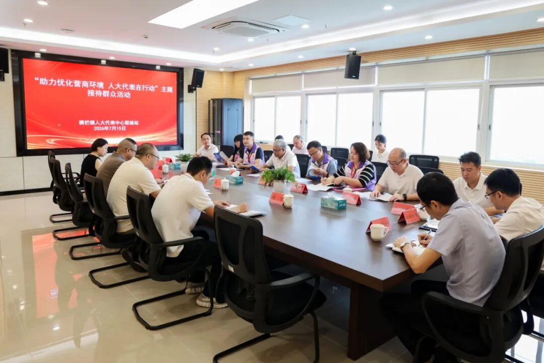 横栏：履职尽责优营商 代表监督显担当