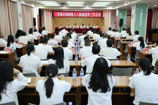 三角镇召开市镇两级人大换届选举工作会议