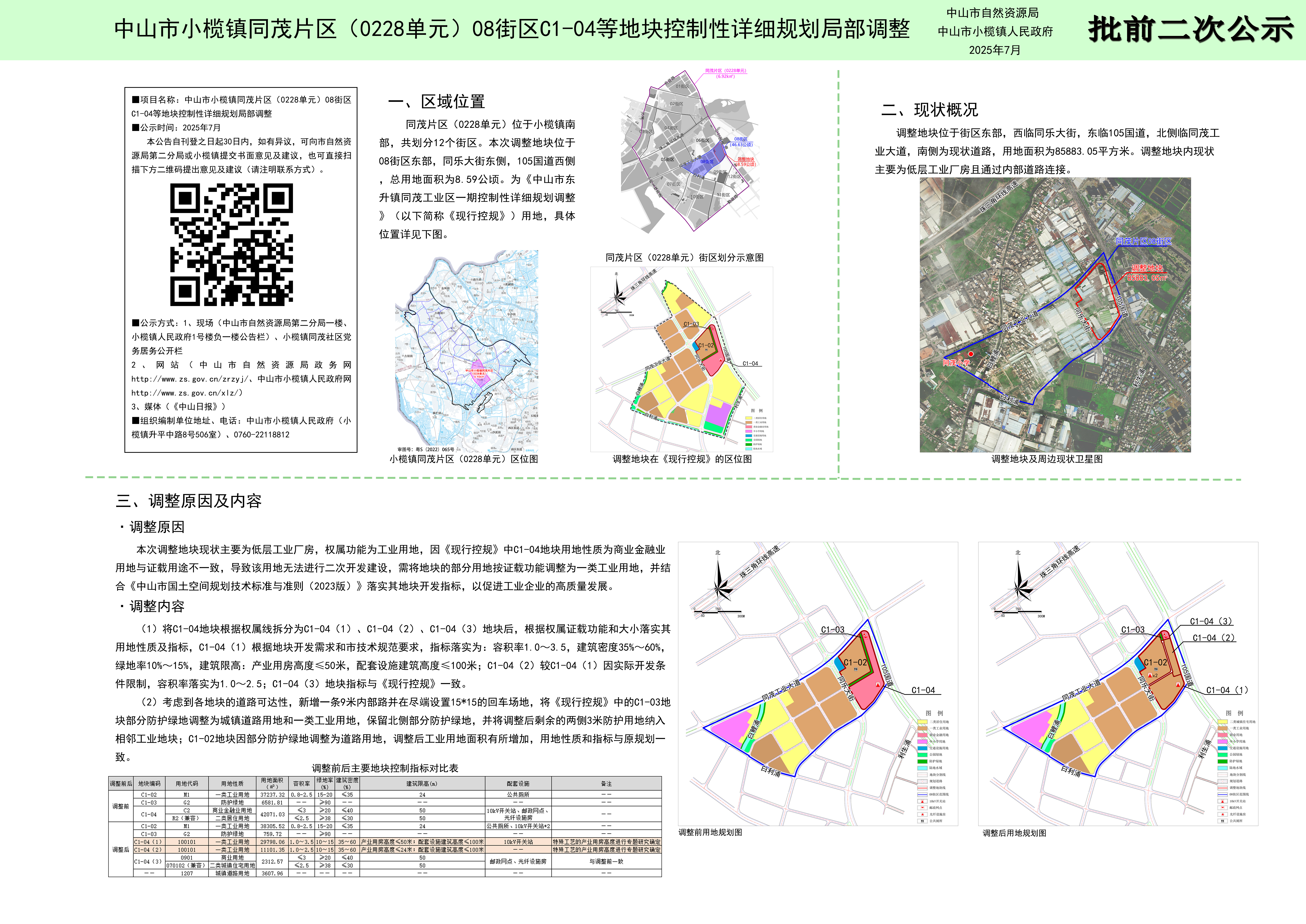 中国　山河　８分 关于《中山市小榄镇同茂片区（0228单元）08街区C1-04等地块控制