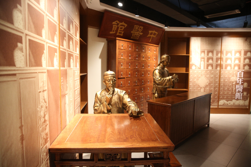 (中山市中医药文化馆内景)