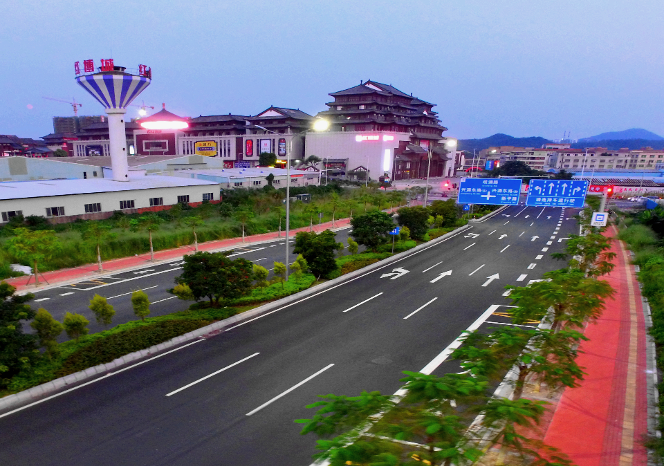 大涌新建设红博城与凤凰路2019年9月13日大涌镇红博城林振建